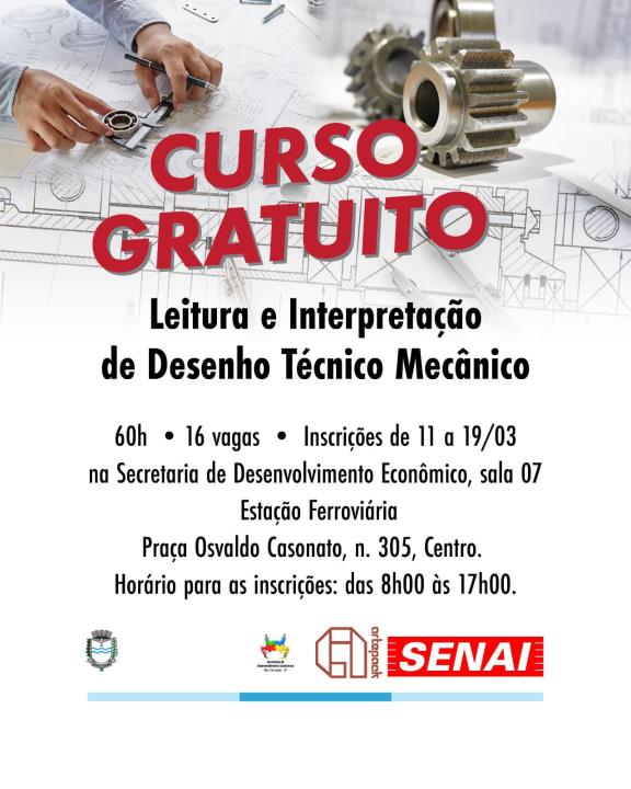 Curso De Leitura E InterpretaÇÃo De Desenho TÉcnico MecÂnico TerÁ InscriÇÕes Abertas 9221