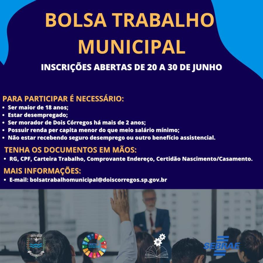 Prefeitura de Mogi das Cruzes - Notícias - Mogi das Cruzes tem inscrições  abertas para 80 vagas no programa Bolsa Trabalho