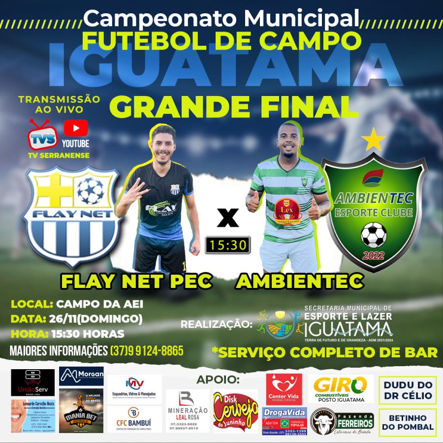 Iguatama Agora - Abertura da Copa Flay Net de futebol society
