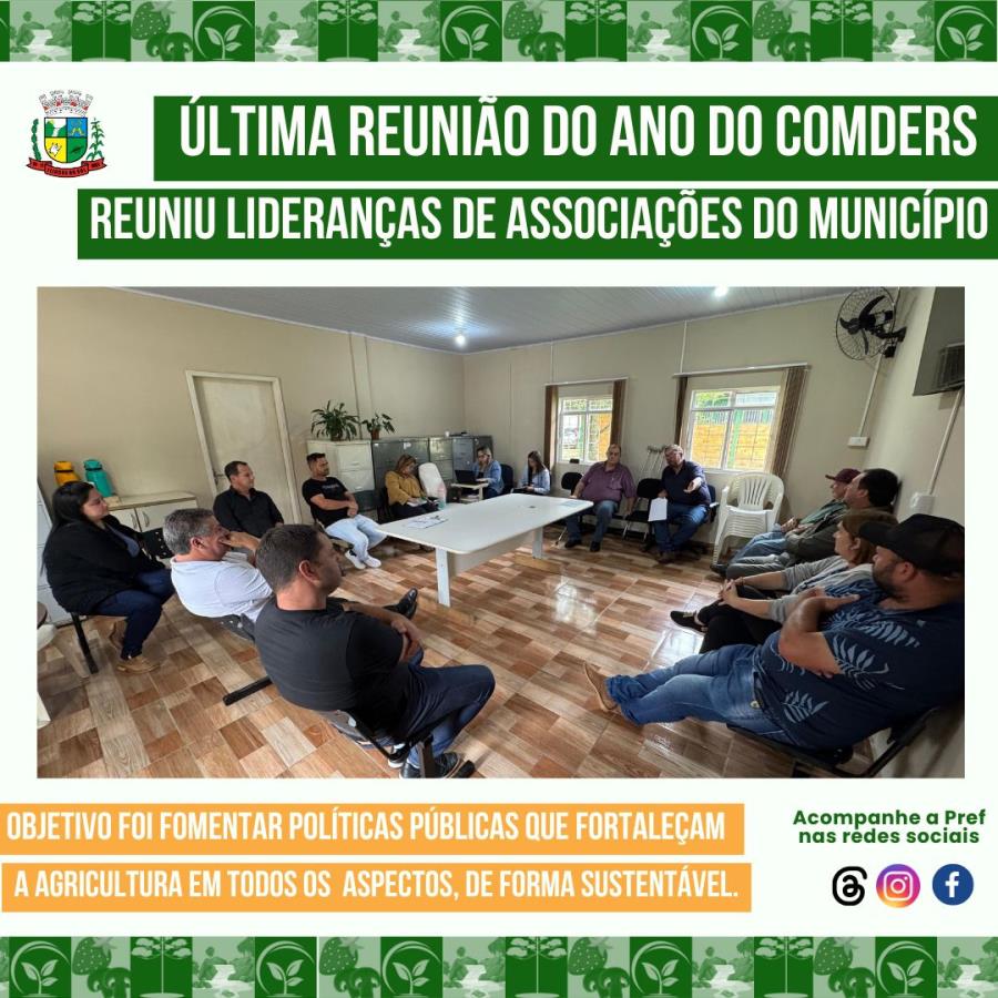 ÚLTIMA REUNIÃO DO ANO DO COMDERS