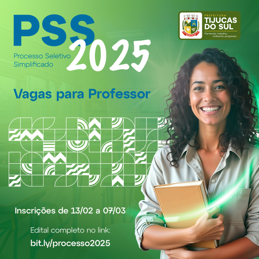 PSS 2025 - VAGAS PARA PROFESSOR