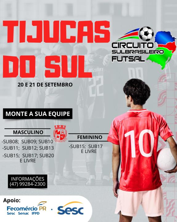 CIRCUITO SULBRASILEIRO DE FUTSAL EM TIJUCAS DO SUL