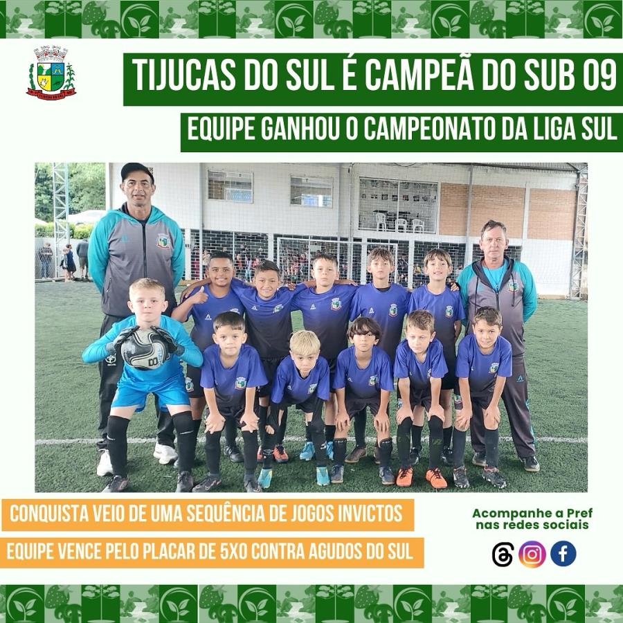 TIJUCAS DO SUL É CAMPEÃ DO SUB 09