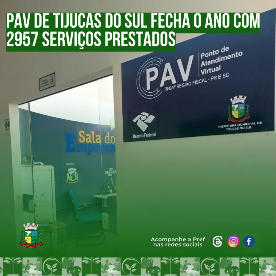 PAV FECHA O ANO COM MAIS DE 2950 ATENDIMENTOS PRESTADOS