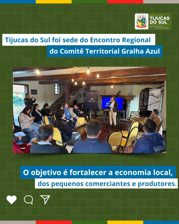 TIJUCAS DO SUL FOI SEDE DO ENCONTRO REGIONAL DO COMITÊ TERRITORIAL GRALHA AZUL
