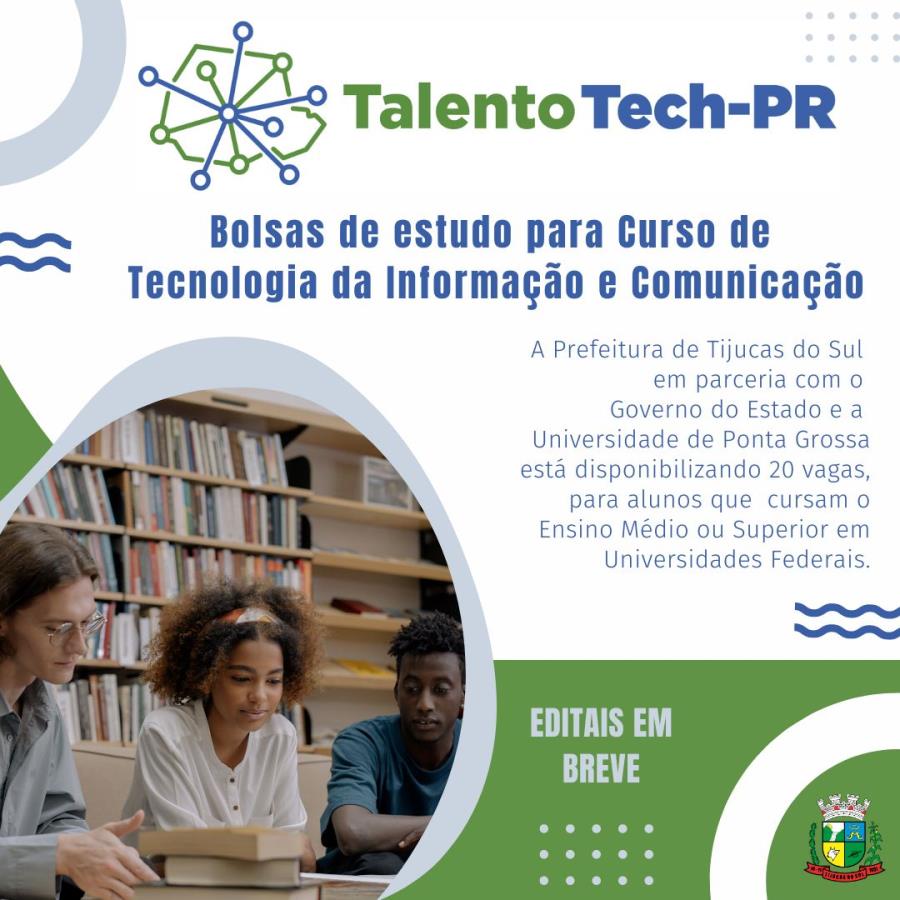 Bolsas de estudo para Curso de Tecnologia da Informação e Comunicação