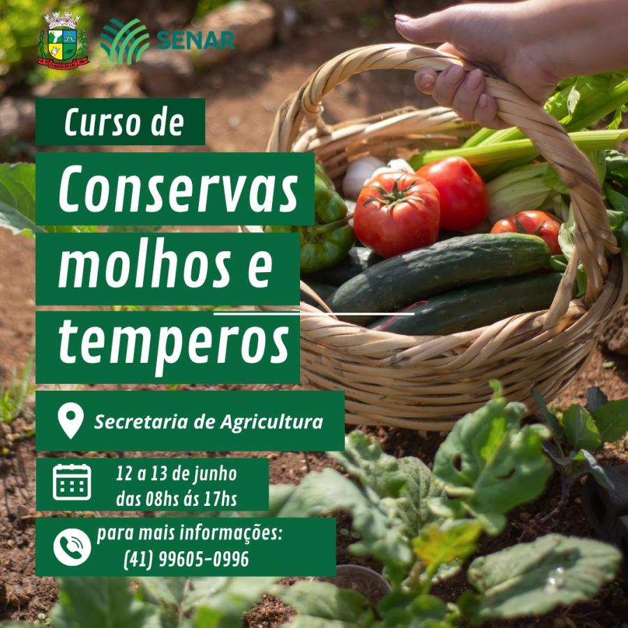 Curso de Conservas, Molhos e Temperos