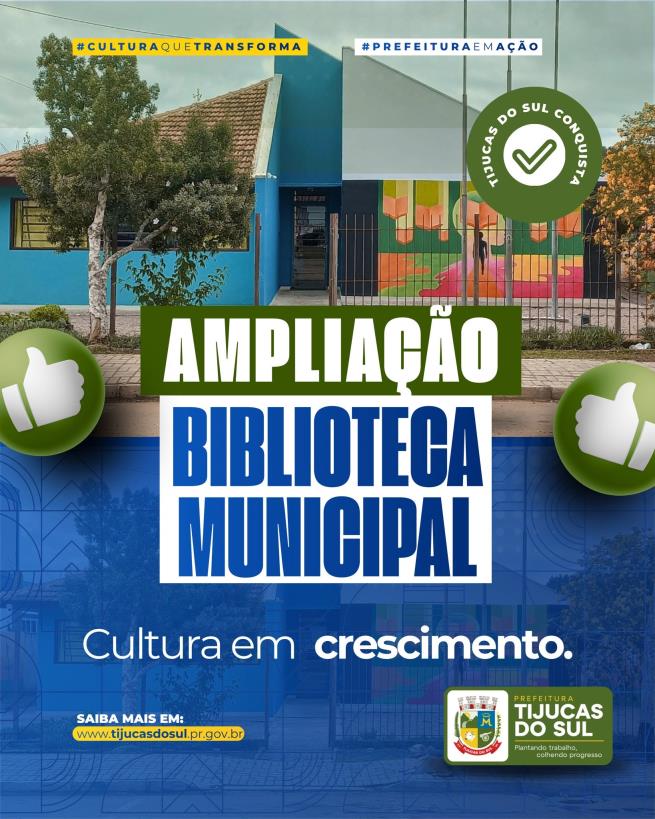 AMPLIAÇÃO DA BIBLIOTECA PÚBLICA MUNICIPAL DE TIJUCAS DO SUL