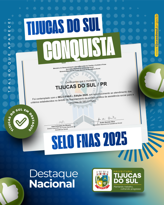 ASSISTÊNCIA SOCIAL RECEBE SELO FNAS