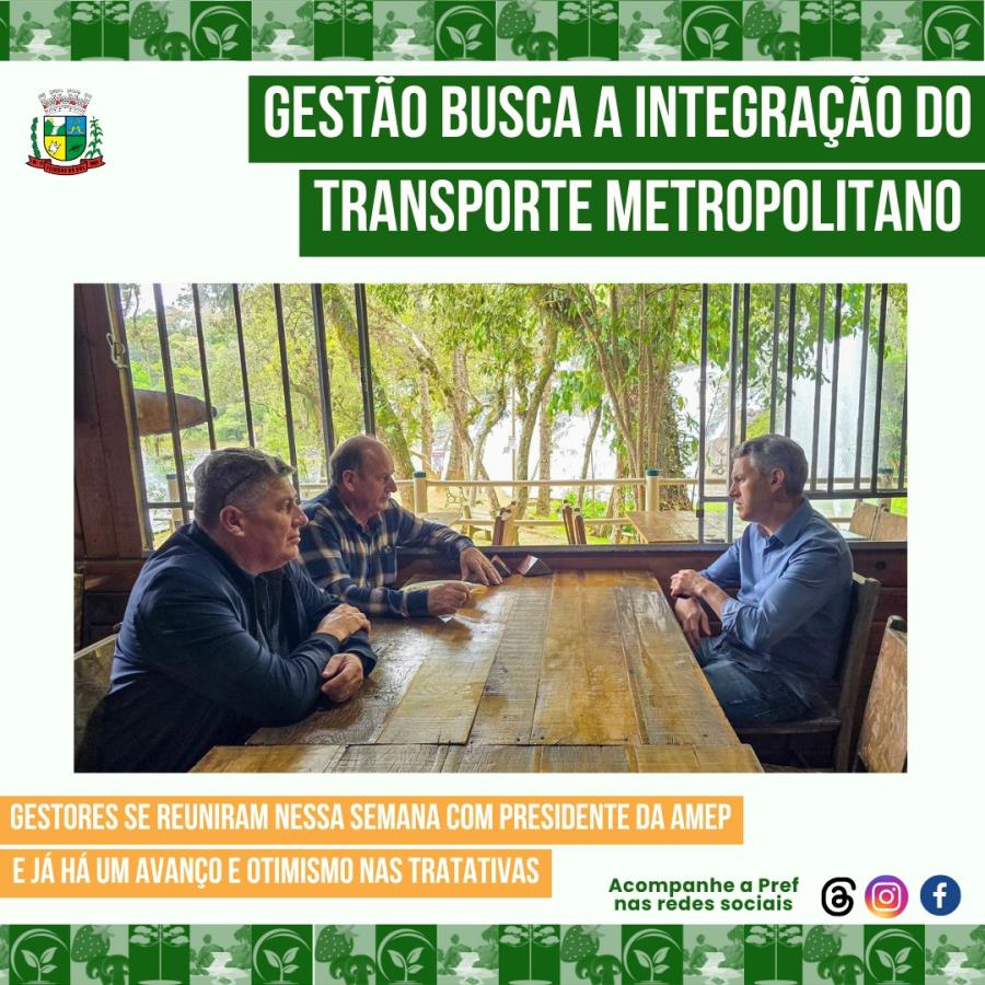 GESTÃO BUSCA A INTEGRAÇÃO DO TRANSPORTE METROPOLITANO