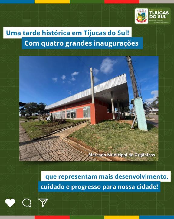 TIJUCAS DO SUL SE PREPARA PARA CELEBRAR UMA SÉRIE DE INAUGURAÇÕES QUE FORTALECEM A INFRAESTRUTURA E O BEM-ESTAR DA COMUNIDADE LOCAL.
