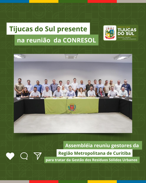 TIJUCAS PRESENTE NA REUNIÃO DA CONRESOL