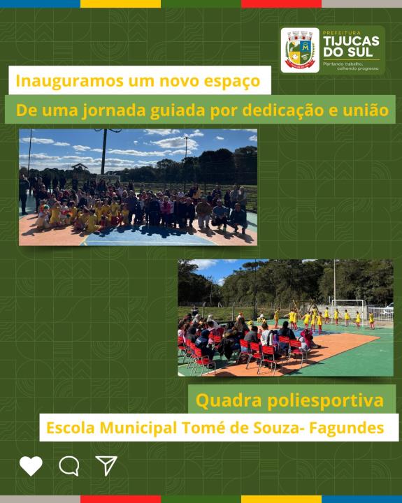 TIJUCAS DO SUL CELEBRA IMPORTANTES INAUGURAÇÕES PARA A COMUNIDADE.