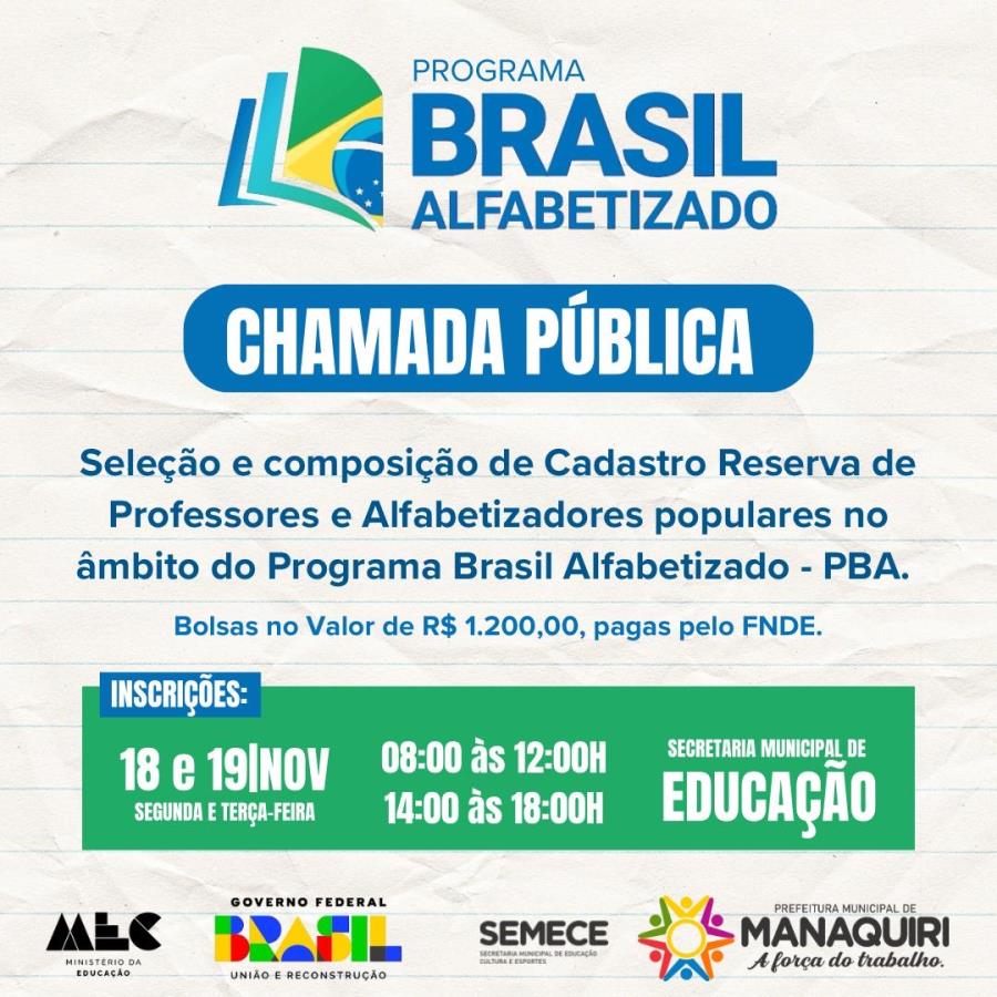 CHAMADA PÚBLICA