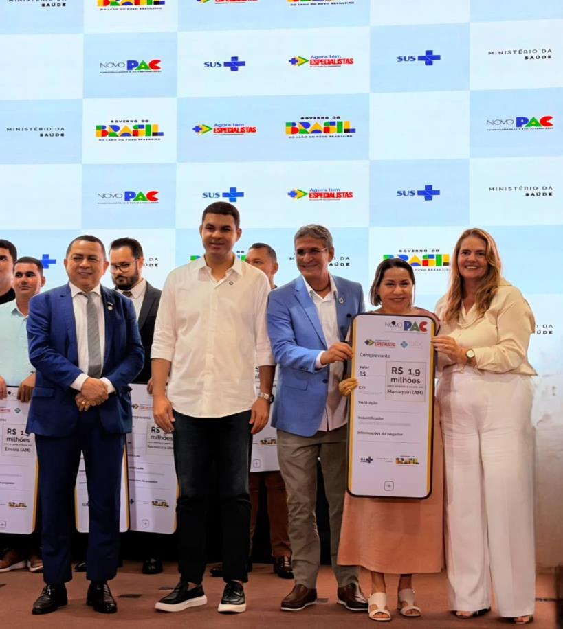 Manaquiri participa de ato do Novo PAC Saúde e reforça compromisso com a ampliação dos serviços de saúde.