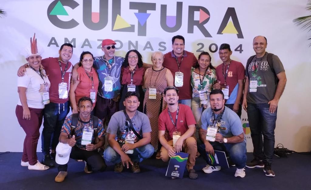 Coordenadoria de Cultura junto aos fazedores de Cultura de Manaquiri, participaram da 3ª Conferência Estadual de Cultura no Centro de Convenções Vasco Vasques
