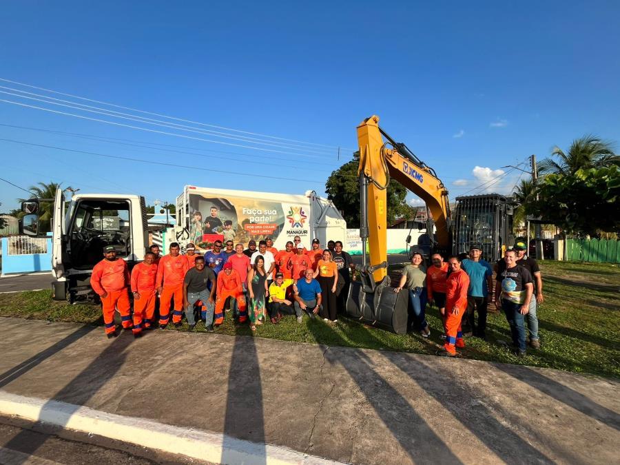 Prefeitura de Manaquiri entrega fardamentos e EPI’S para os Profissionais da Limpeza do município