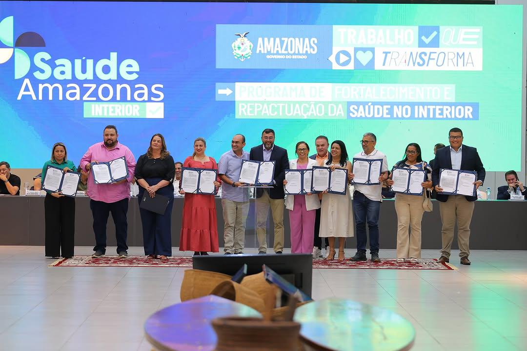 Manaquiri participa da Apresentação do Termo de Repactuação e Manutenção dos Hospitais do Estado do Amazonas