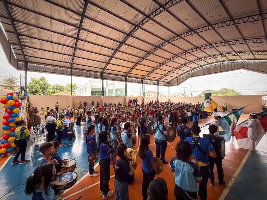 Abertura do 7º Jogos Interclasses da Escola Domingos Vasques – CEMTI.