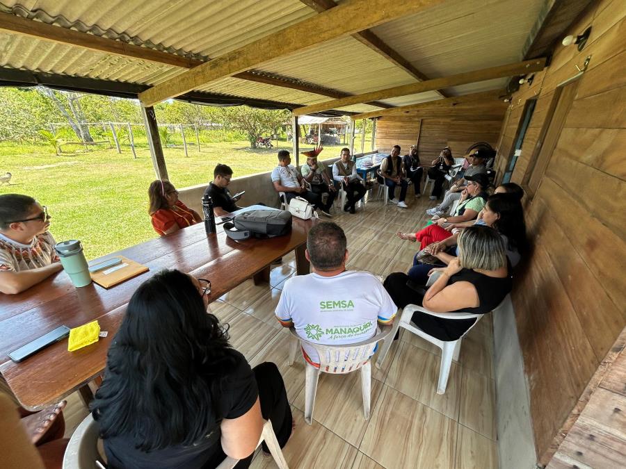 Manaquiri recebe equipe técnica do DSEI Manaus para alinhar ações de saúde indígena
