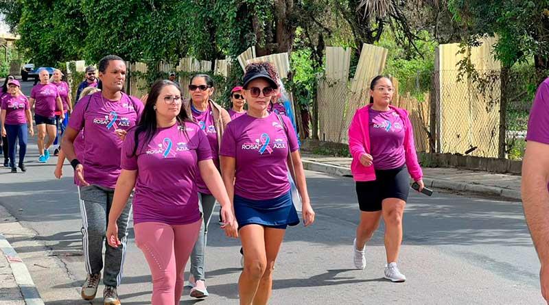Caminhada Outubro Rosa e Novembro Azul mobiliza comunidade de Terra Preta em manhã de saúde e solidariedade