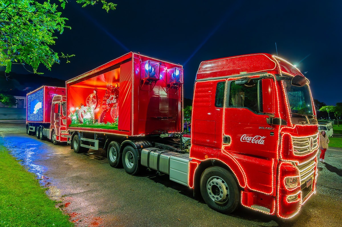 Caminhão Coca Cola Caravana Natal