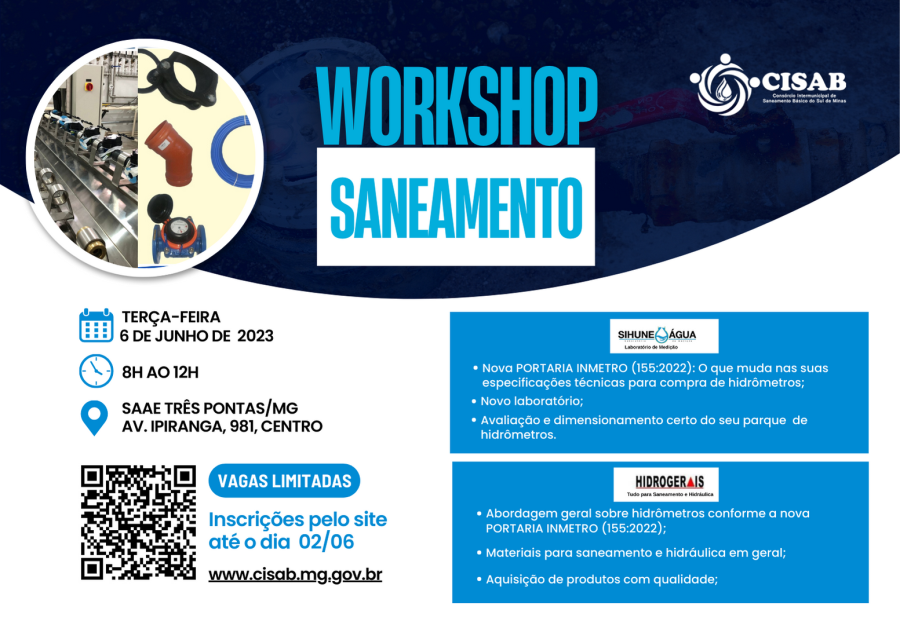 Workshop TEVAP - Saneamento Básico Rural em Patrocínio - 2023 - Sympla