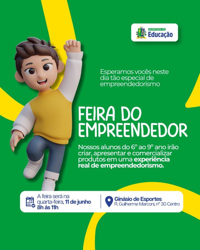 Participe da Feira do Empreendedor!