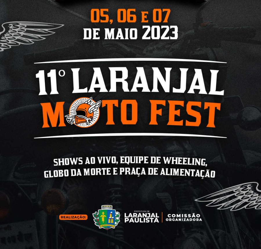 Confira a programação do 11º Laranjal Motofest
