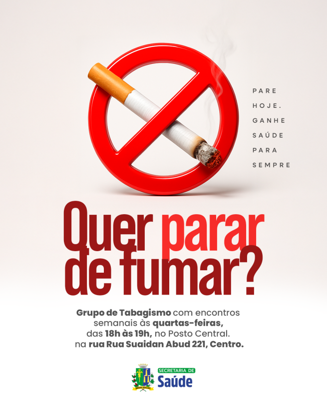 Grupo de Tabagismo: Apoio especializado para quem quer parar de fumar.