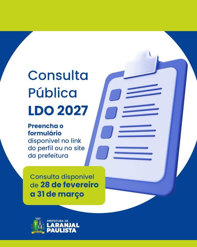 Consulta Pública - LDO 2027