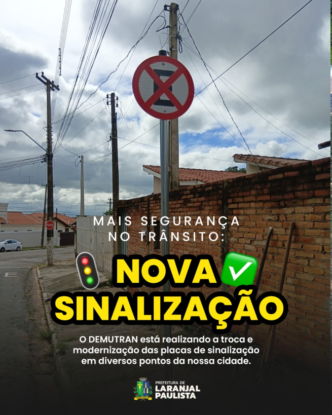 Mais segurança e organização para o nosso trânsito!