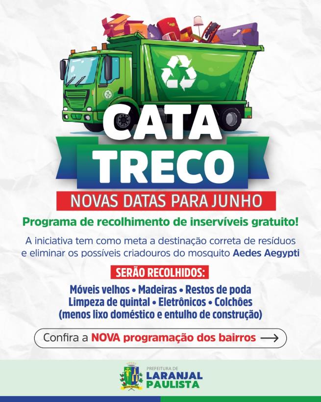 Cata Treco - novas datas para junho