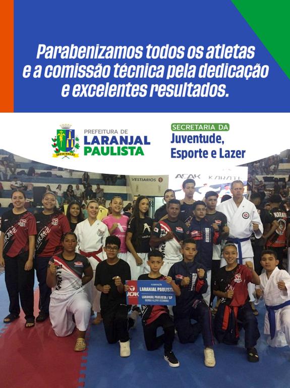 Karate laranjalense conquista ótimos resultados na 2ª Etapa ACAK em Salto!