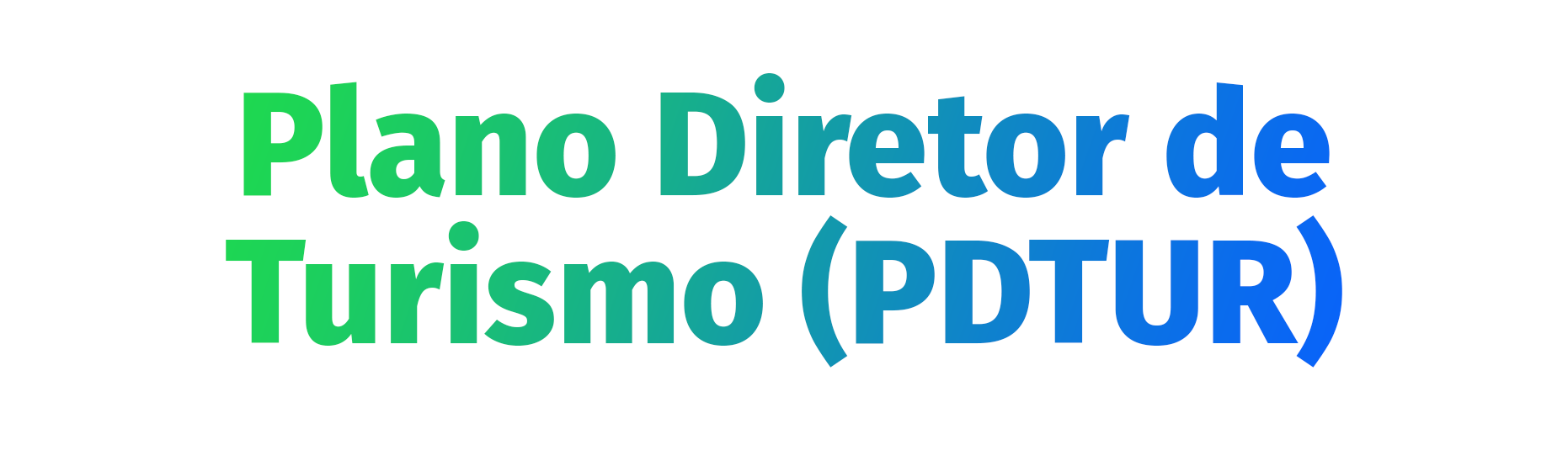 Plano Diretor de Turismo