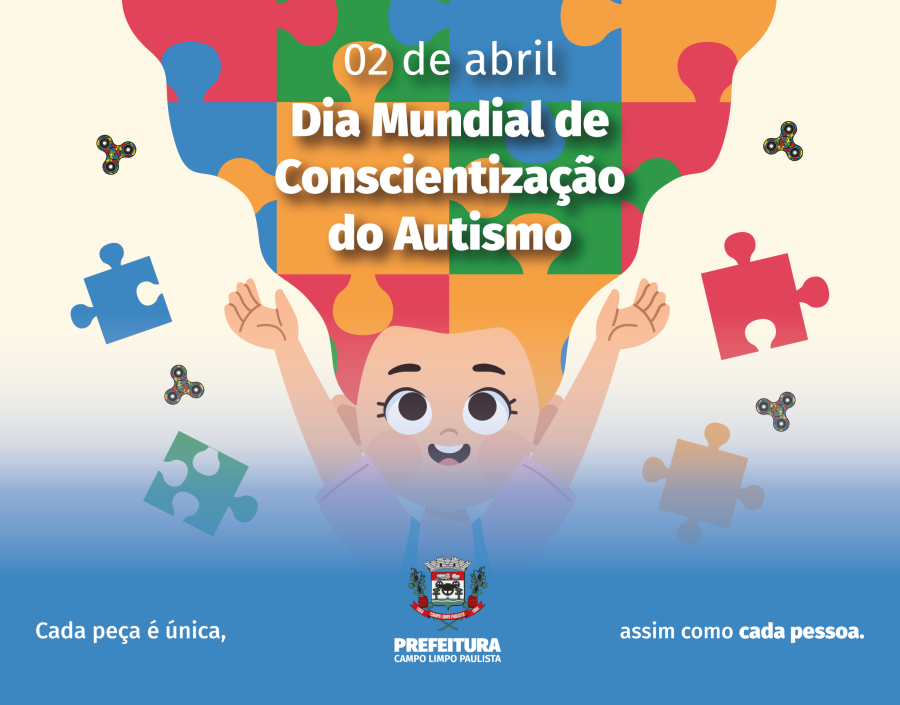 Conscientização e inclusão: Prefeitura celebra o Dia Mundial de Conscientização do Autismo