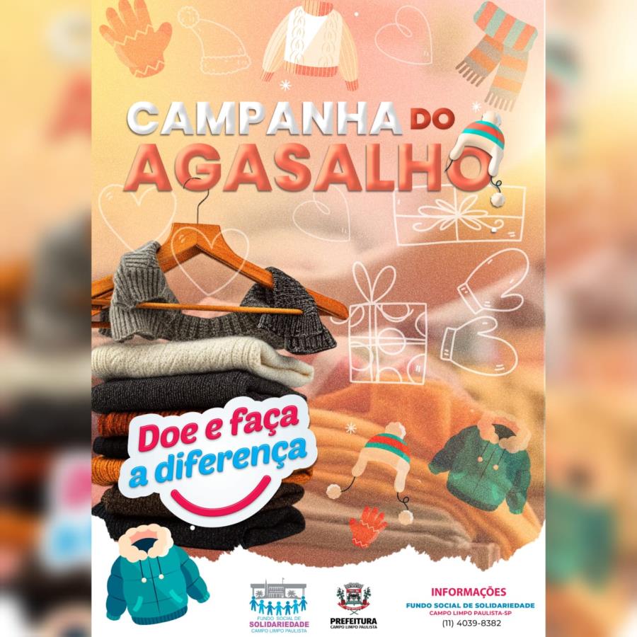 Campanha do Agasalho 2025 continua em Campo Limpo Paulista