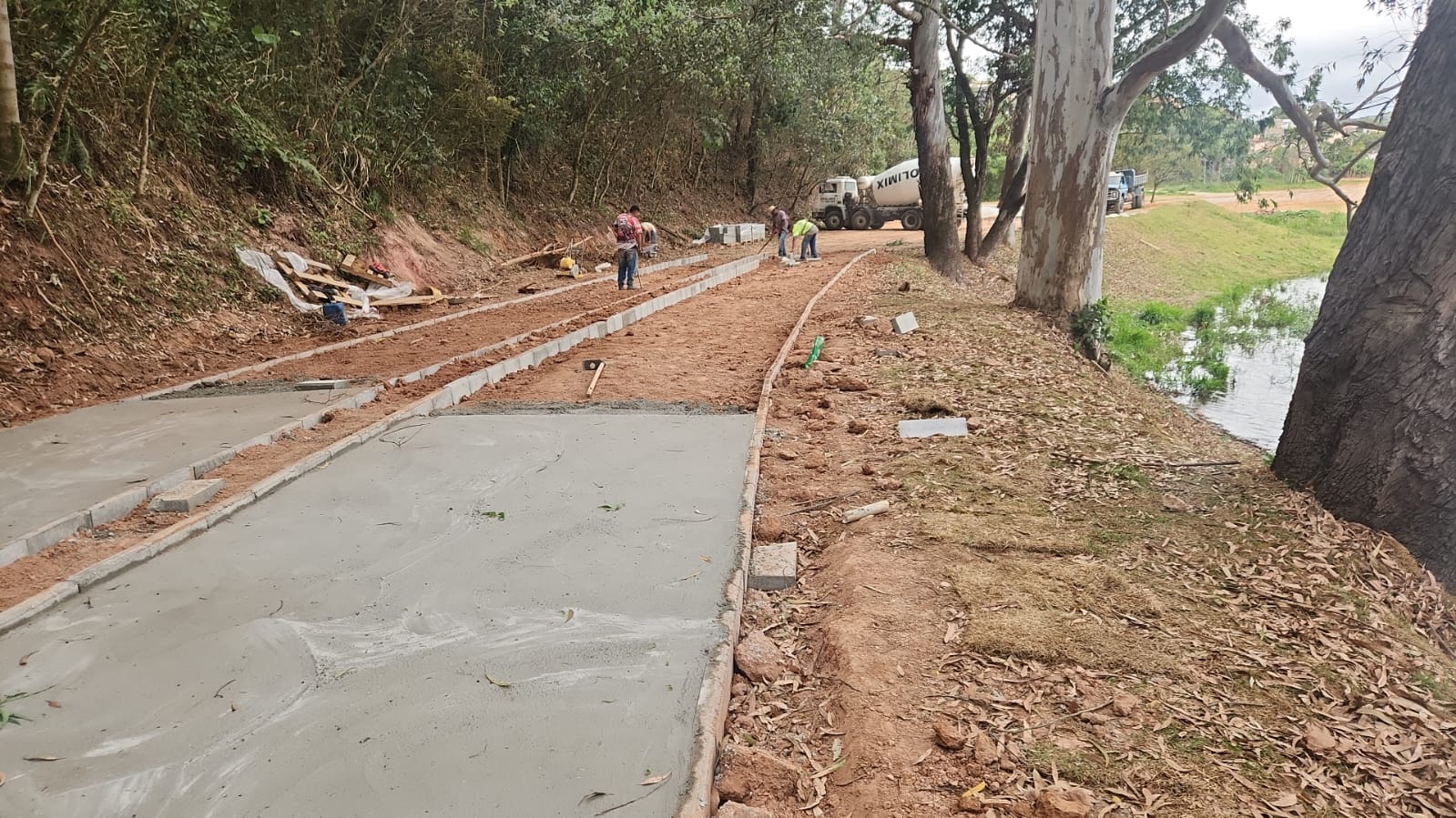 Obras no Parque do Lago avançam em Campo Limpo Paulista