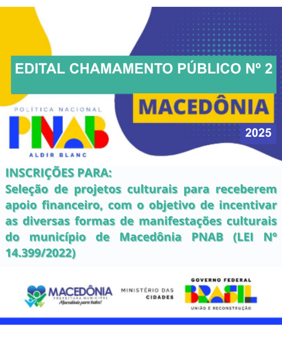 EDITAL DE CHAMAMENTO PÚBLICO Nº 02/2025. PNAB - ALDIR BLANC