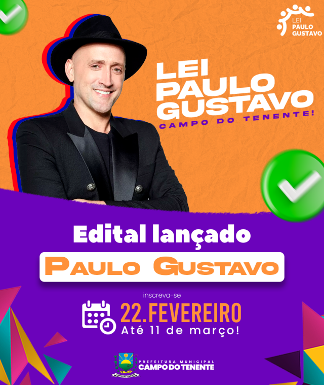 EDITAL LEI PAULO GUSTAVO