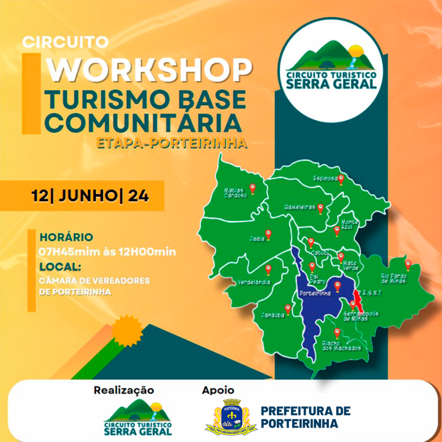 PORTEIRINHA SEDIA ETAPA DO WORKSHOP TURISMO BASE COMUNITÁRIA