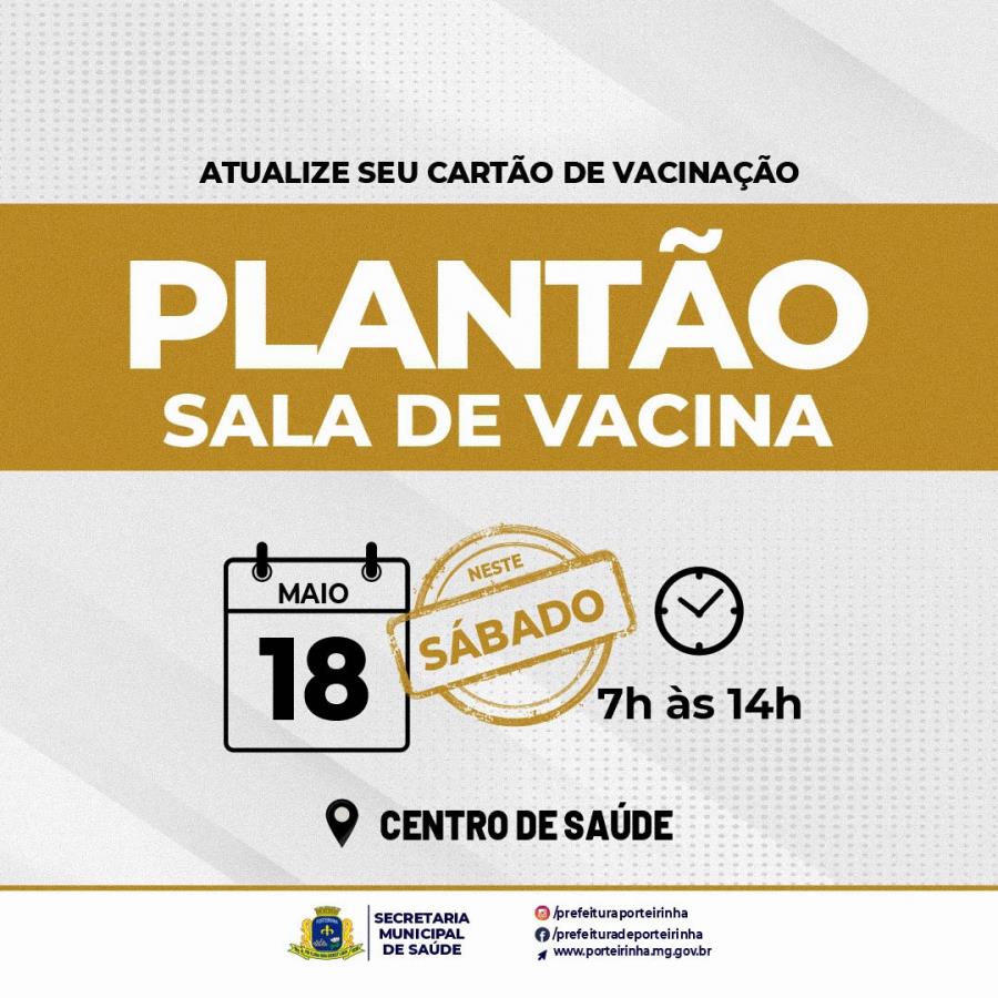 QUER SE PREVINIR? SÁBADO TEM PLANTÃO DE VACINAÇÃO NO CENTRO DE SAÚDE