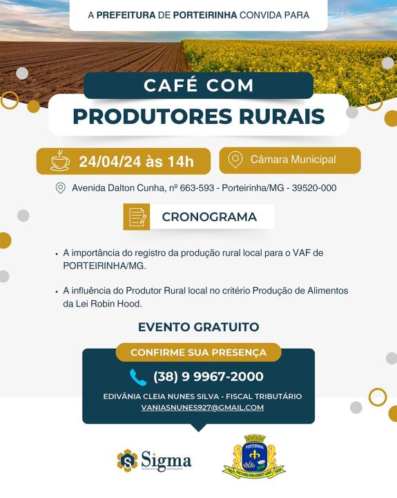 PREFEITURA PROMOVE CAFÉ COM PRODUTORES RURAIS