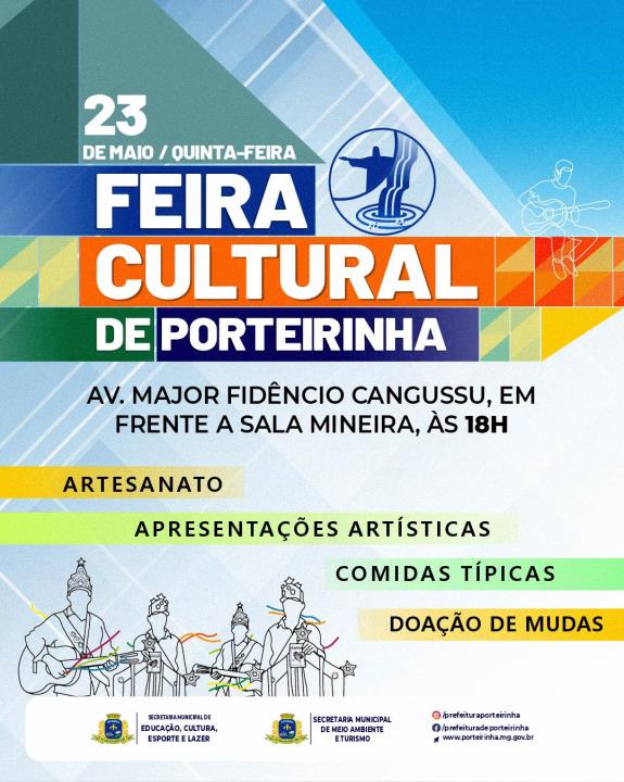 FEIRA CULTURAL DE PORTEIRINHA: OPORTUNIDADE DE VALORIZAR A ARTE E A CULTURA LOCAL