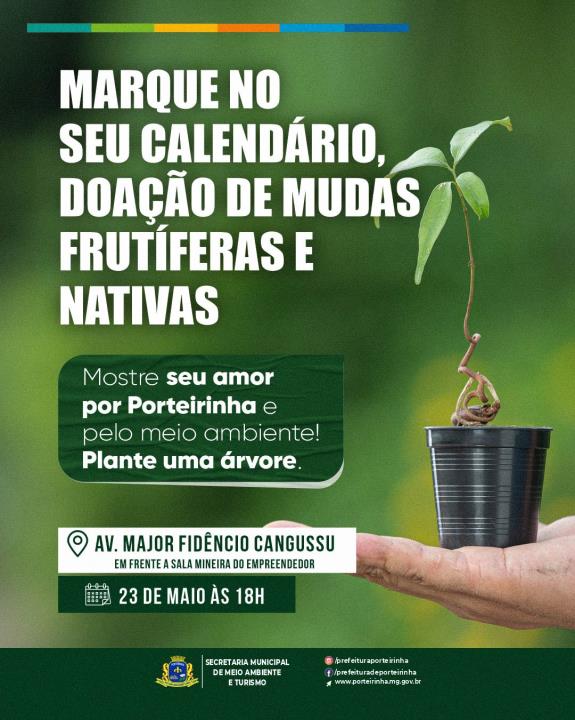 VIVEIRO MUNICIPAL DISTRIBUIRÁ MUDAS NA FEIRA CULTURAL