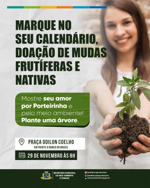 VIVEIRO MUNICIPAL DISPONIBILIZA MUDAS DE PLANTAS FRUTÍFERAS E NATIVAS PARA DOAÇÃO teste