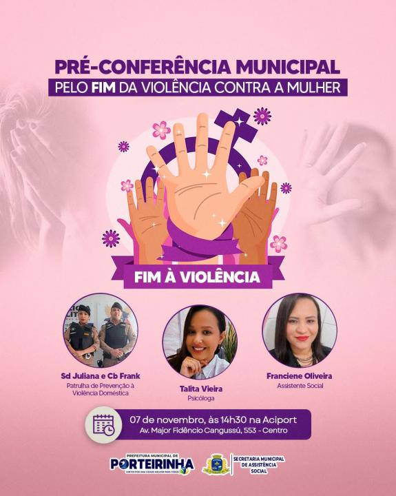 Pré-Conferência Municipal pelo fim da violência contra a mulher
