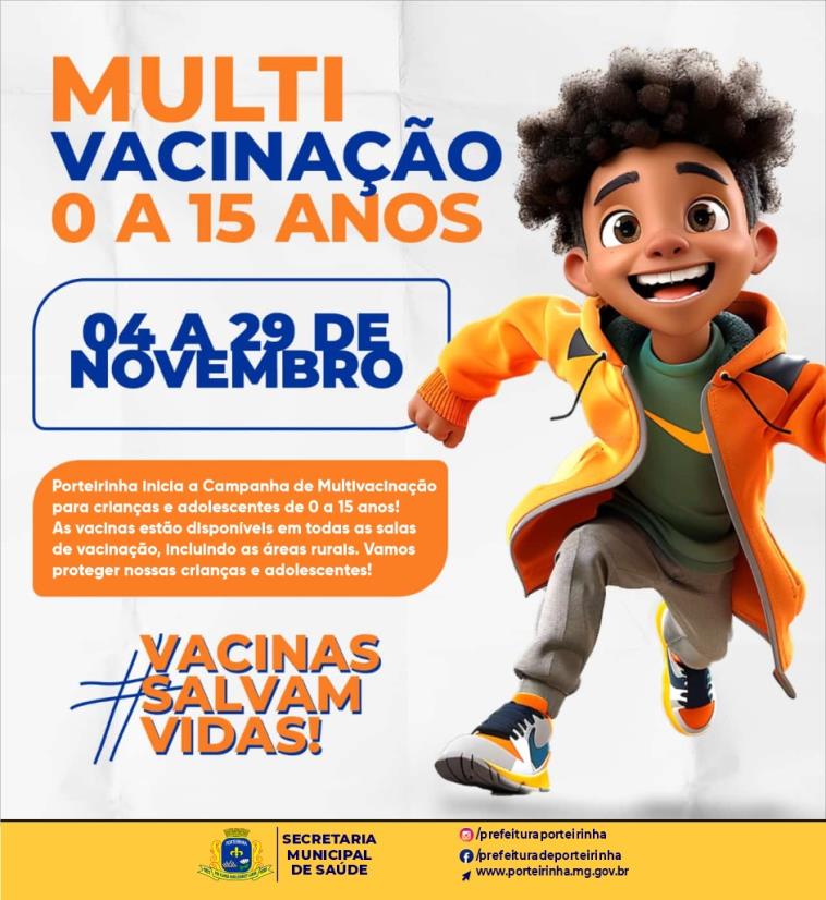 NÃO PERCA O PRAZO! VACINE SEU FILHO!