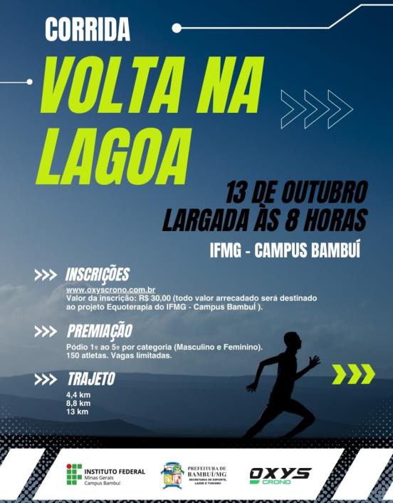 Corrida Volta na Lagoa do IFMG Bambuí