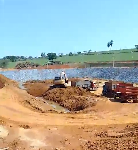Obra da Bacia de Contenção